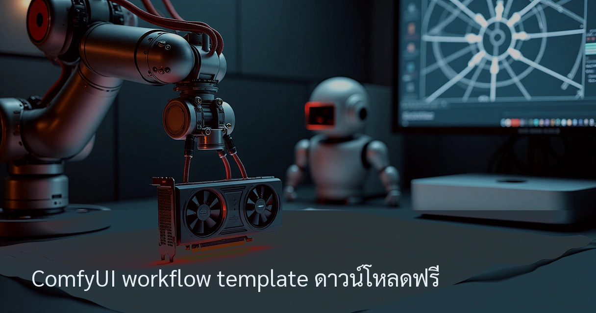 ComfyUI workflow template ดาวน์โหลดฟรี